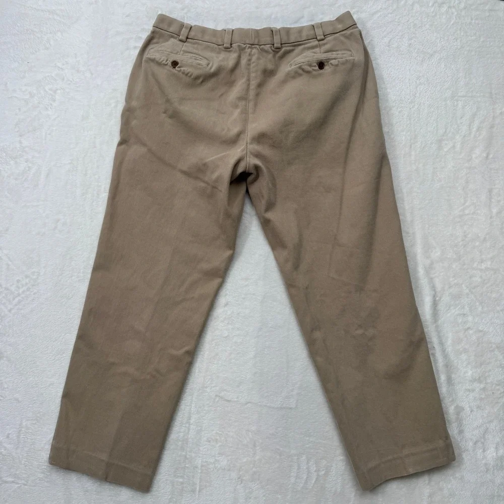 Brooks Brothers Chinos Mens Tan Clark Fit Cotton Stretch Khaki Pants